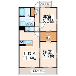 クロノス31田井島の物件間取画像